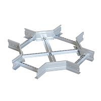 Ответвитель крестовой лестничный усиленный 100х600 мм (2 мм) HDZ | код  xltp100600-2-HDZ | EKF
